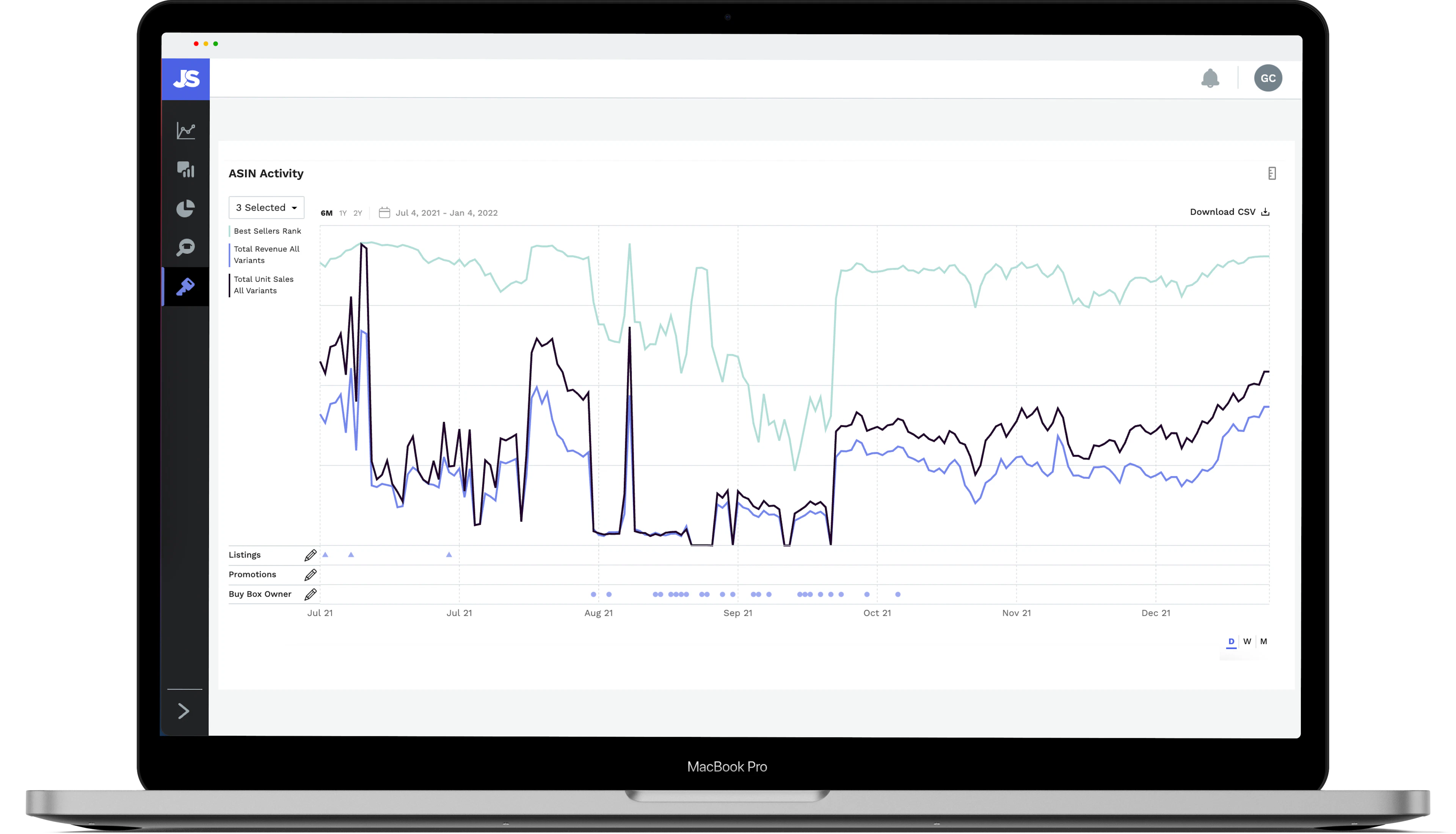 screenshot of Jungle Scout Cobalt